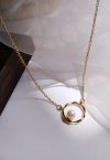 Single Pearl Gold Necklace