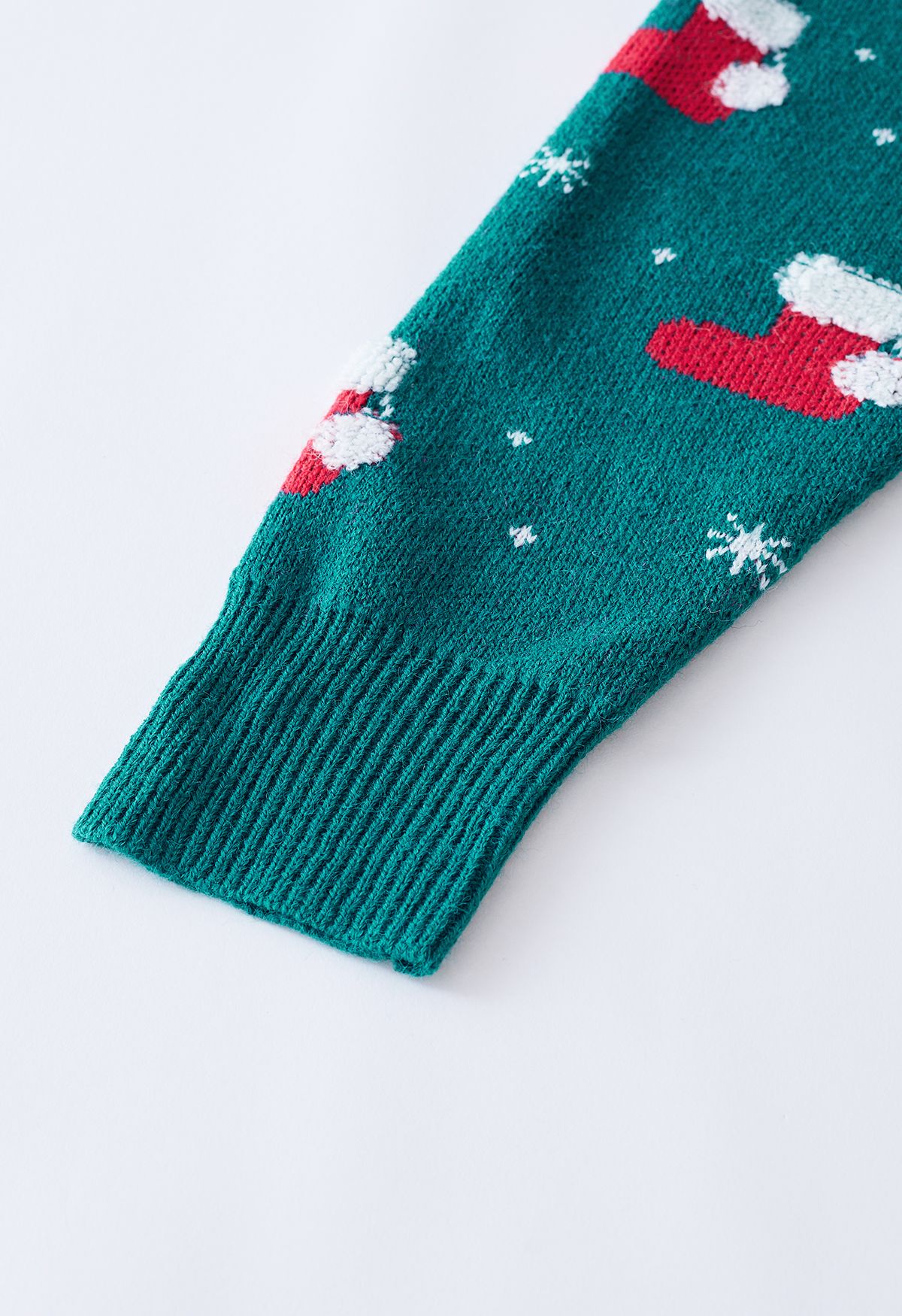 Christmas Stocking Snowflake Knit Sweater