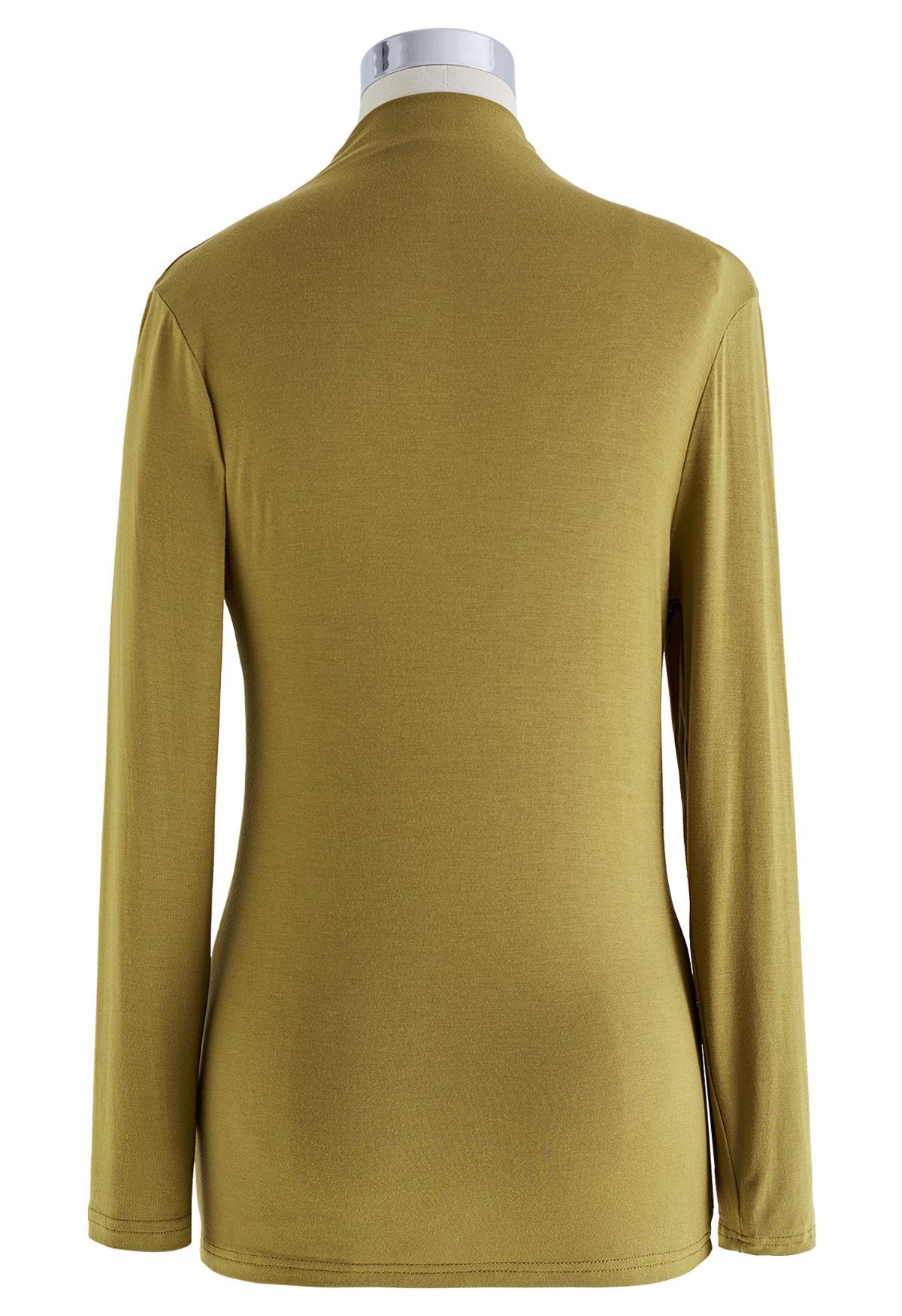 Ruched Long Sleeves Top in Olive