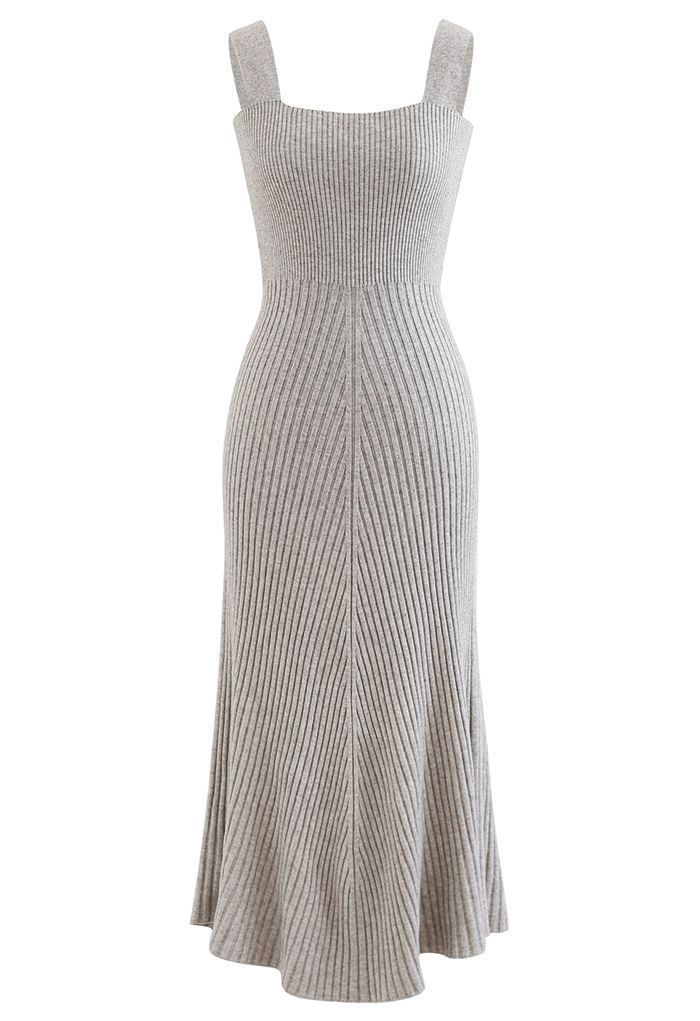 Slender Soft Knit Cami Dress in Linen