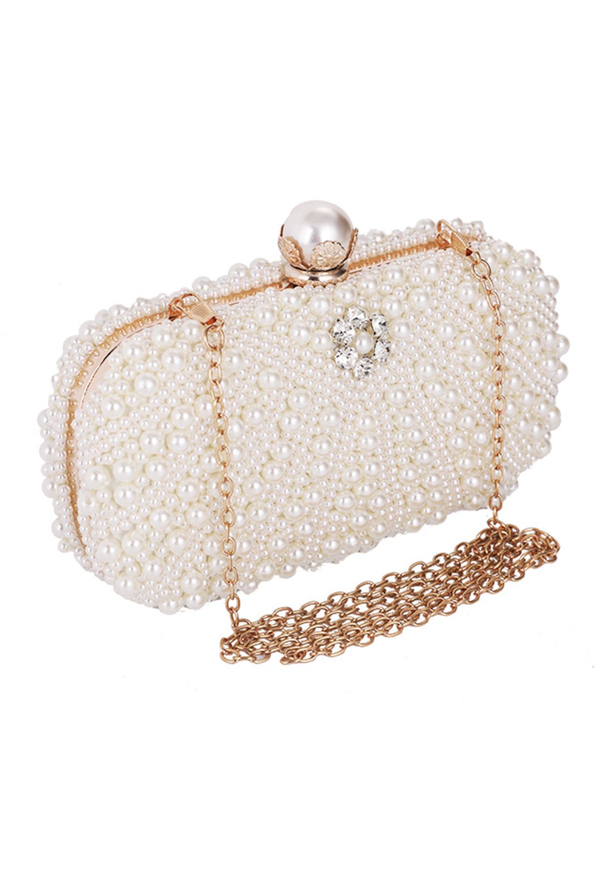 Distinctive Full Pearl Clutch